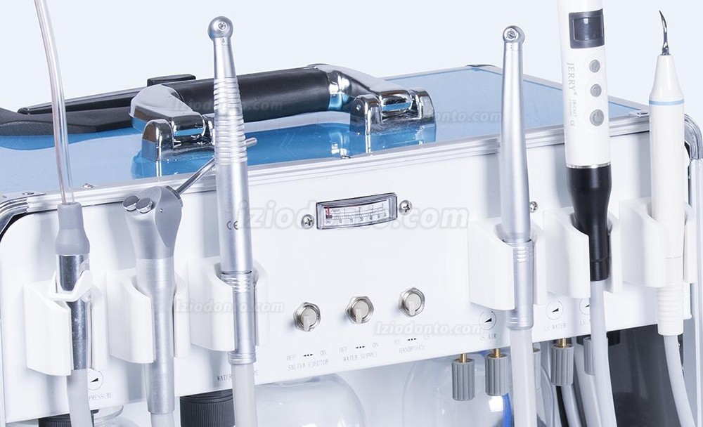 Greeloy® GU-P206 Unidade portátil odontológica com fotopolimerizador e peça de mão do ultrassom