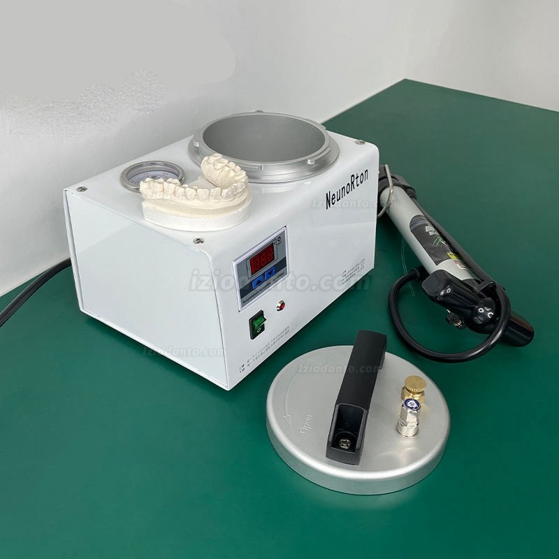 Máquina de polimerização de pote de pressão de cura de polimerizador de laboratório odontológico automático com visor