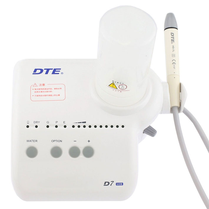 Woodpecker® DTE D7 Ultrassom Odontológico Scaler com Luz LED & Reservatório Compatível com SATELEC