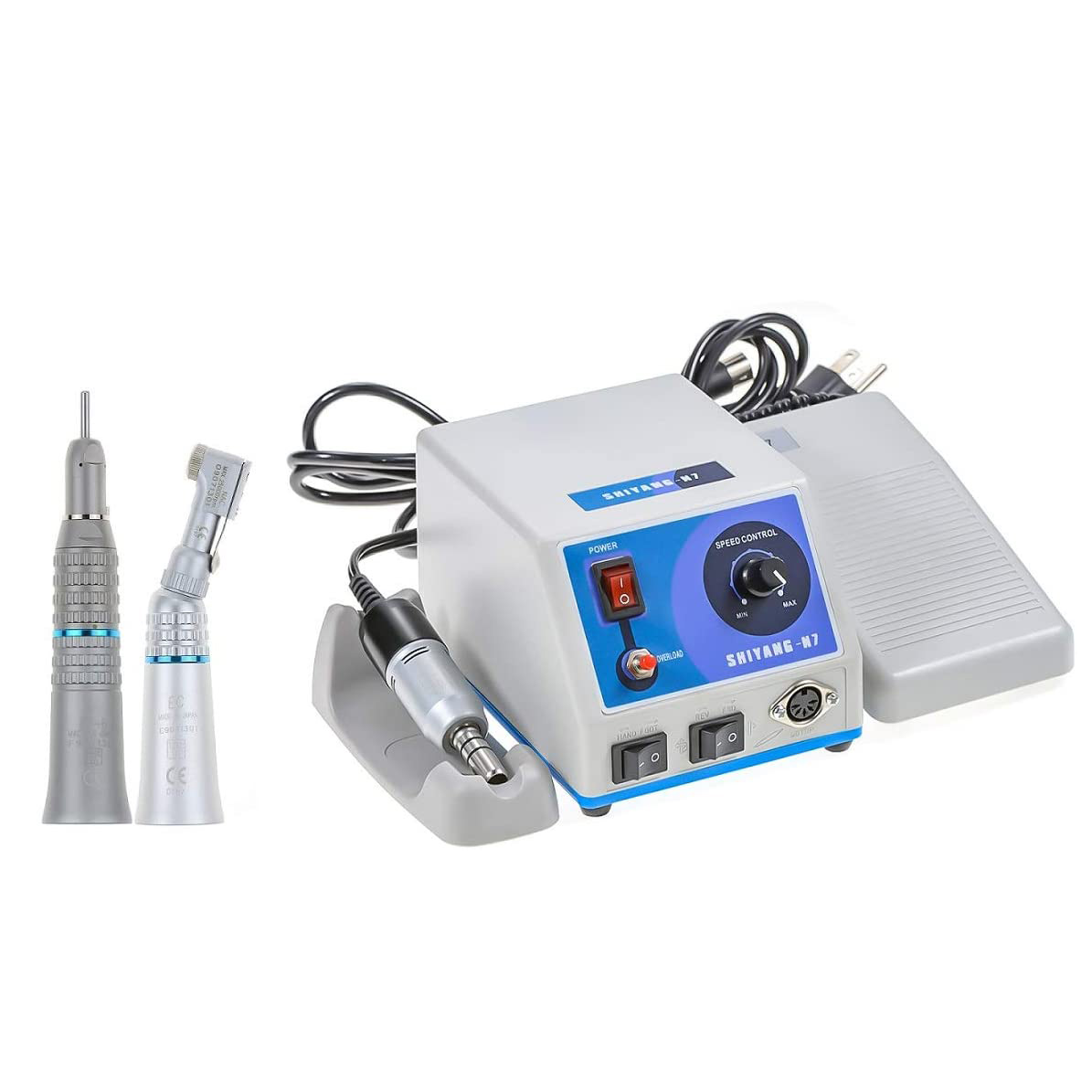 SHIYANG N7S S04 Micromotor odontológico com Contra Angulo Motor Pneumático Kit