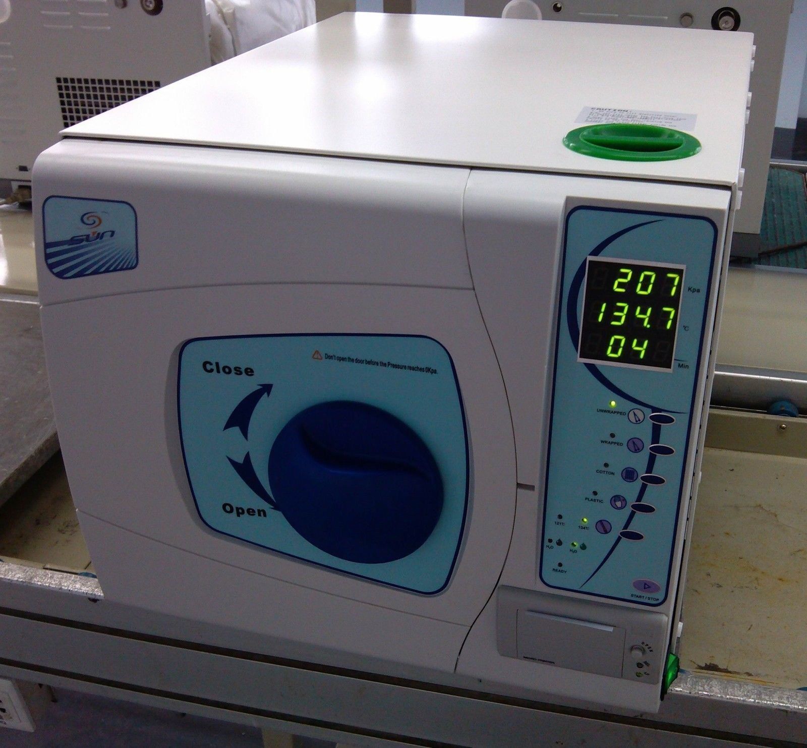 Sun® SUN-II-D 18L Esterilizador odontológico autoclave a vapor a vácuo com impressora