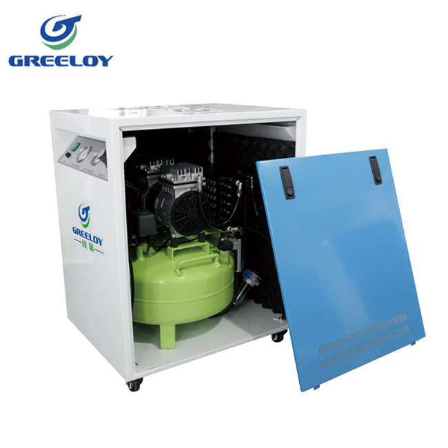 Greeloy® GA-61XY Compressor de ar sem óleo sem óleo com secador e gabinete silencioso