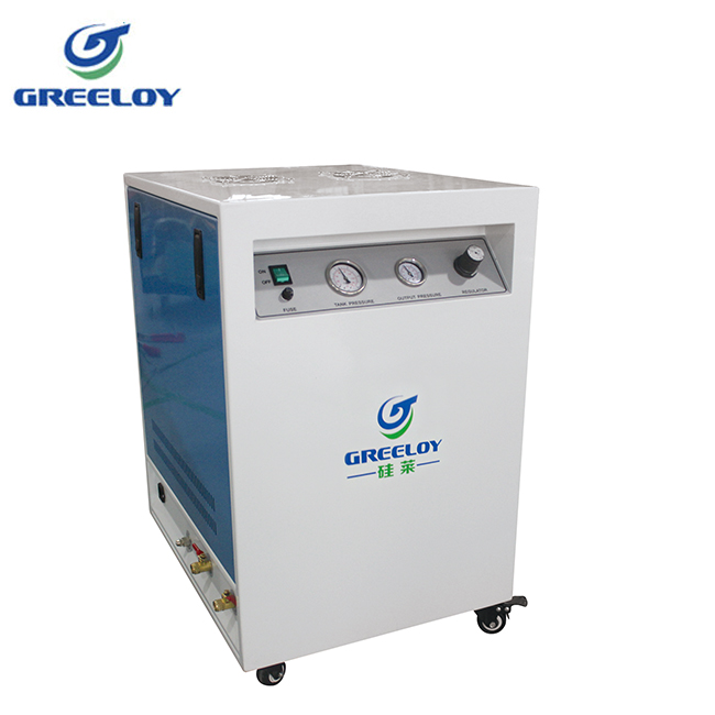 Greeloy® GA-61XY Compressor de ar sem óleo sem óleo com secador e gabinete silencioso