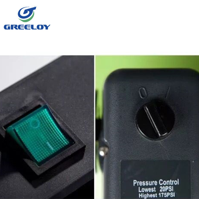 Greeloy® GA-61Y Mini Compressor de Ar Sem Óleo Com Secador