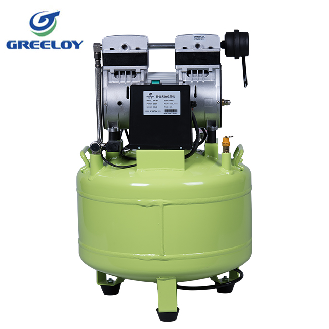 Greeloy® Compressor de ar odontológico sem óleo GA-81