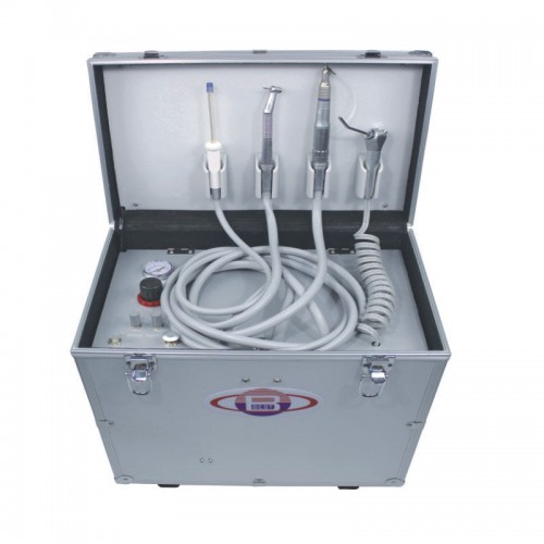 BD-402 Unidade odontológica portátil com compressor +sistema de sucção + seringa tríplice