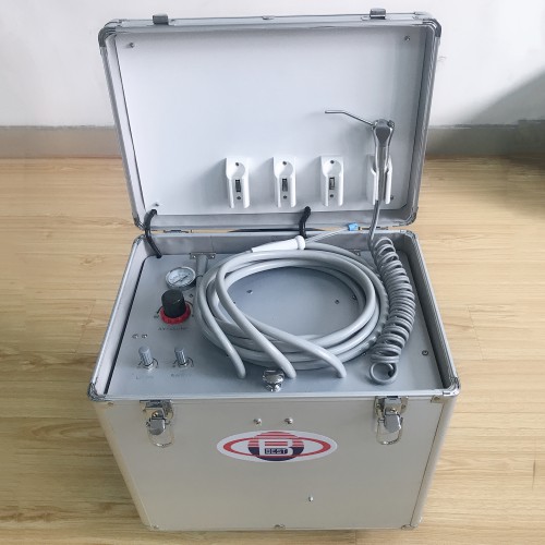 BD-402B Unidade odontológica portátil com compressor+Sucção+Seringa Tríplice