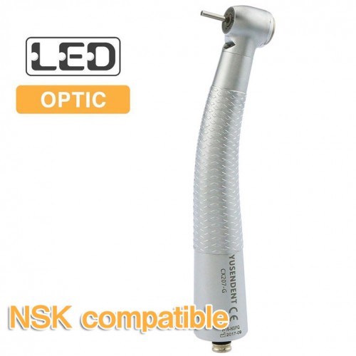YUSENDENT® CX207-GN-P Peça de mão odontológica de alta velocidade Compatível com NSK (Sem acoplador rápido)