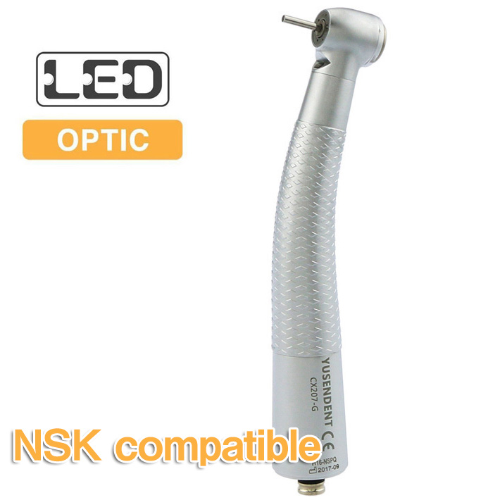 YUSENDENT® CX207-GN-P Peça de mão odontológica de alta velocidade Compatível com NSK (Sem acoplador rápido)