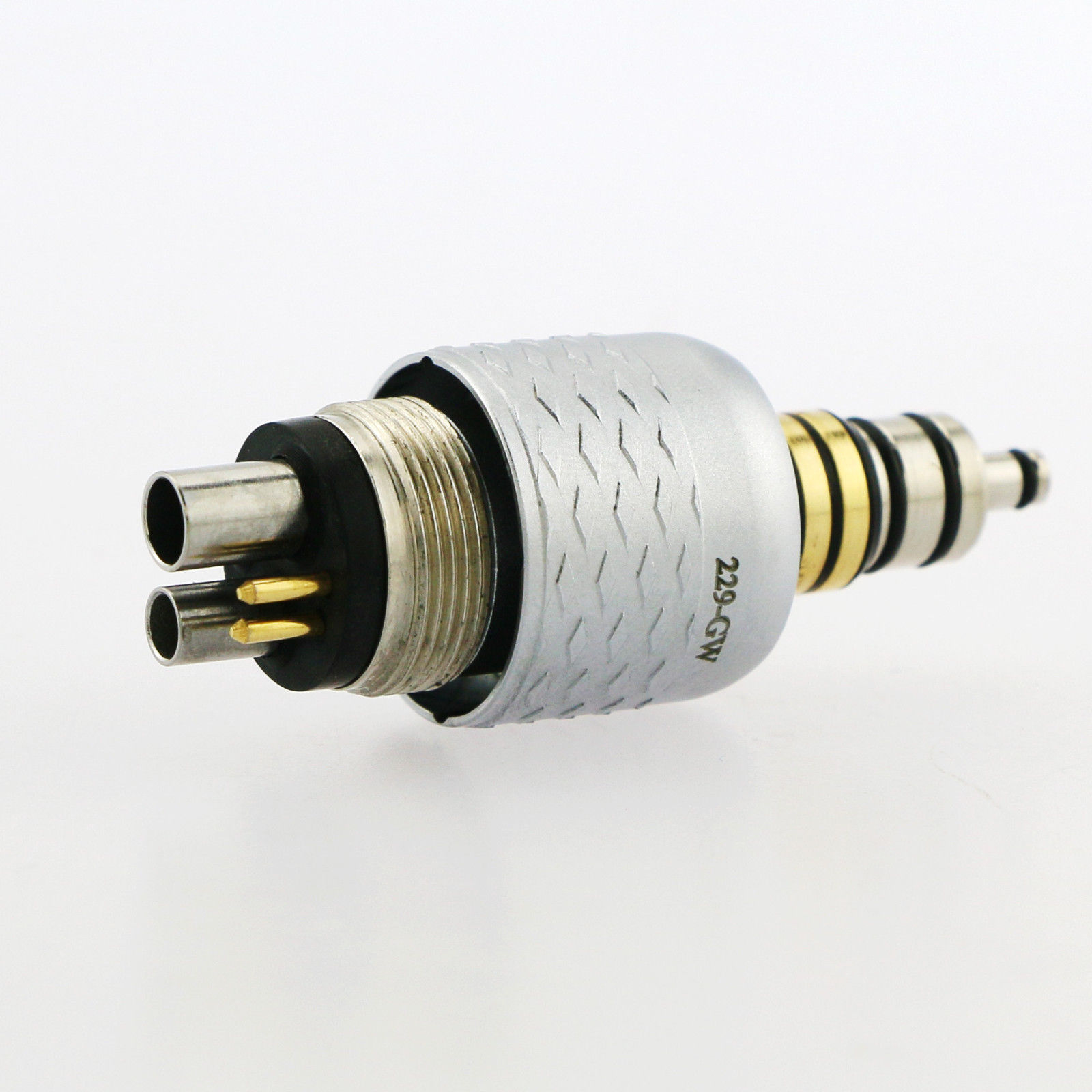 Yusendent CX229-GW Acoplamento Rápido para Fibra ótica Turbina Dentária 6 Furos Compatível com W&H Roto