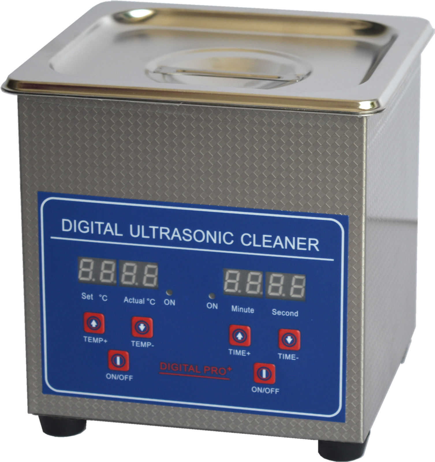 1.3L Limpador Dental Ultrassônico Controle Digital LCD em Aço Inoxidável JPS-08A