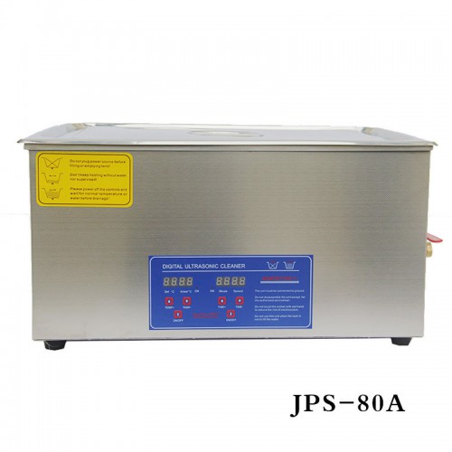 22L Aço Inoxidável Limpador ultrassónico JPS-80A com controle digital LCD ＆ aquecimento NC