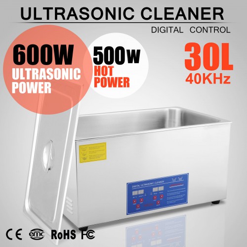 30L Aço Inoxidável Limpador ultrassónico JPS-100A