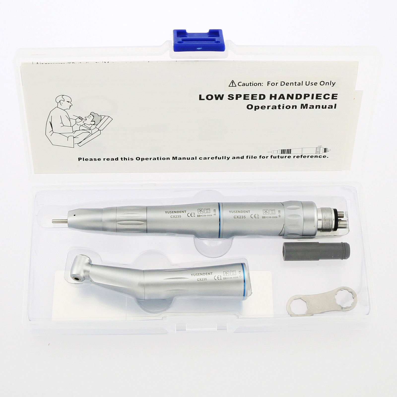 Yusendent COXO CX235-B Baixa velocidade Contra Angulo + Micromotor Neumatico+ Peça Reta Odontologia Kit