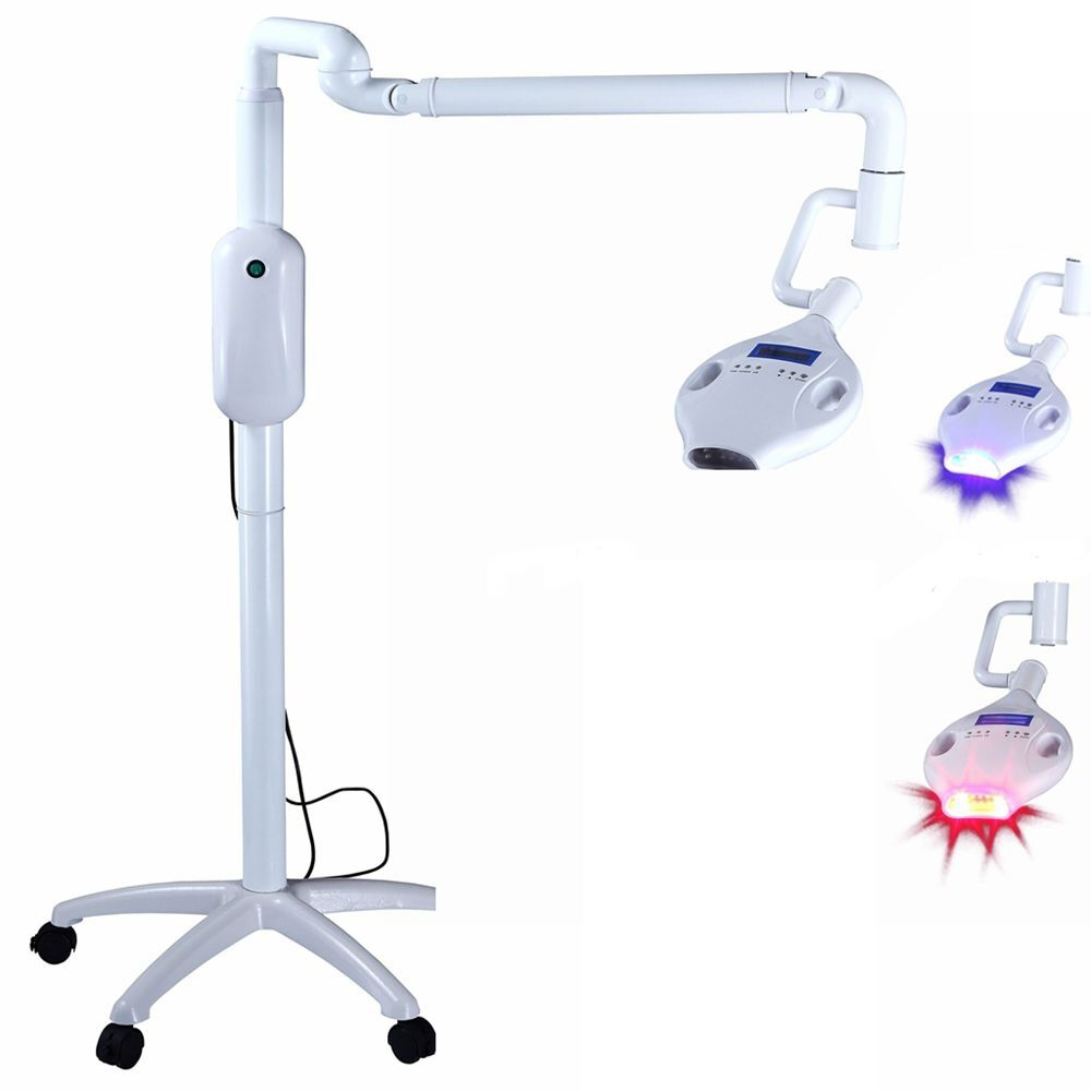 30W Maquina Clareamento Dental Móvel LED com 6 Azul +4 Vermelho lâmpada