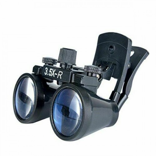 2.5X/3.5X-420mm Clip On Lupa Binocular Cirurgica Odontologico