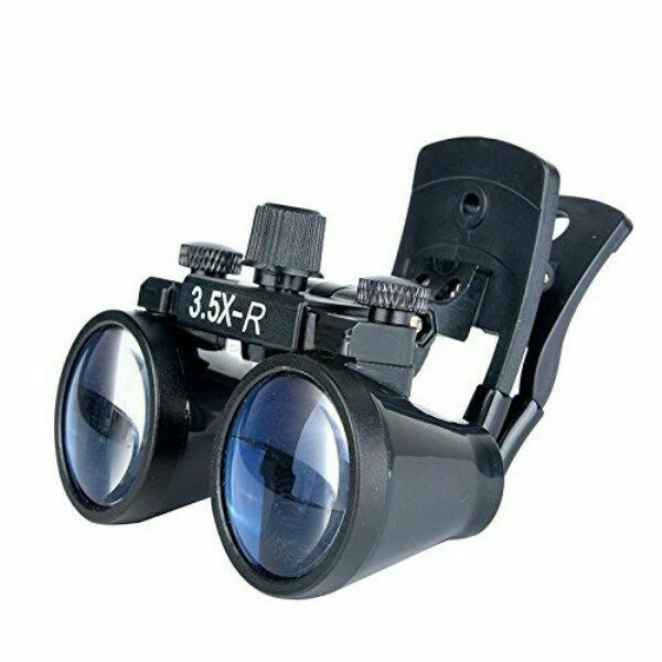 2.5X/3.5X-420mm Clip On Lupa Binocular Cirurgica Odontologico