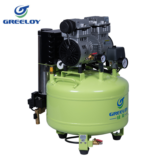 Greeloy® GA-81Y Compressor de ar odontológico sem óleo com secador