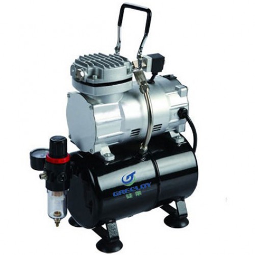 Greeloy GW-106 1 / 5Hp 3L tanque mini compressor de ar portátil com cilindro único