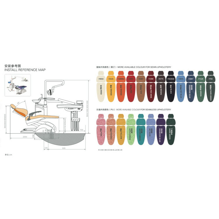 TJ2688 E5 Classic Durable Conjunto Odontológico Completo para clínica odontológica