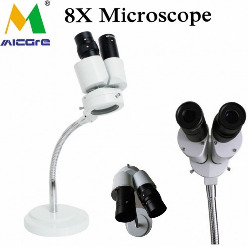 Micare 8X Microscópio abrangente ampliação 360 ° com luz LED