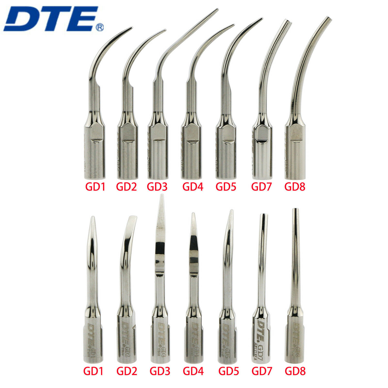 10Pcs Woodpecker DTE GD1 GD2 GD3 GD4 GD5 Ponta de Ultrassom para Scaler Escala Supragengival Compatível com NSK SATELEC