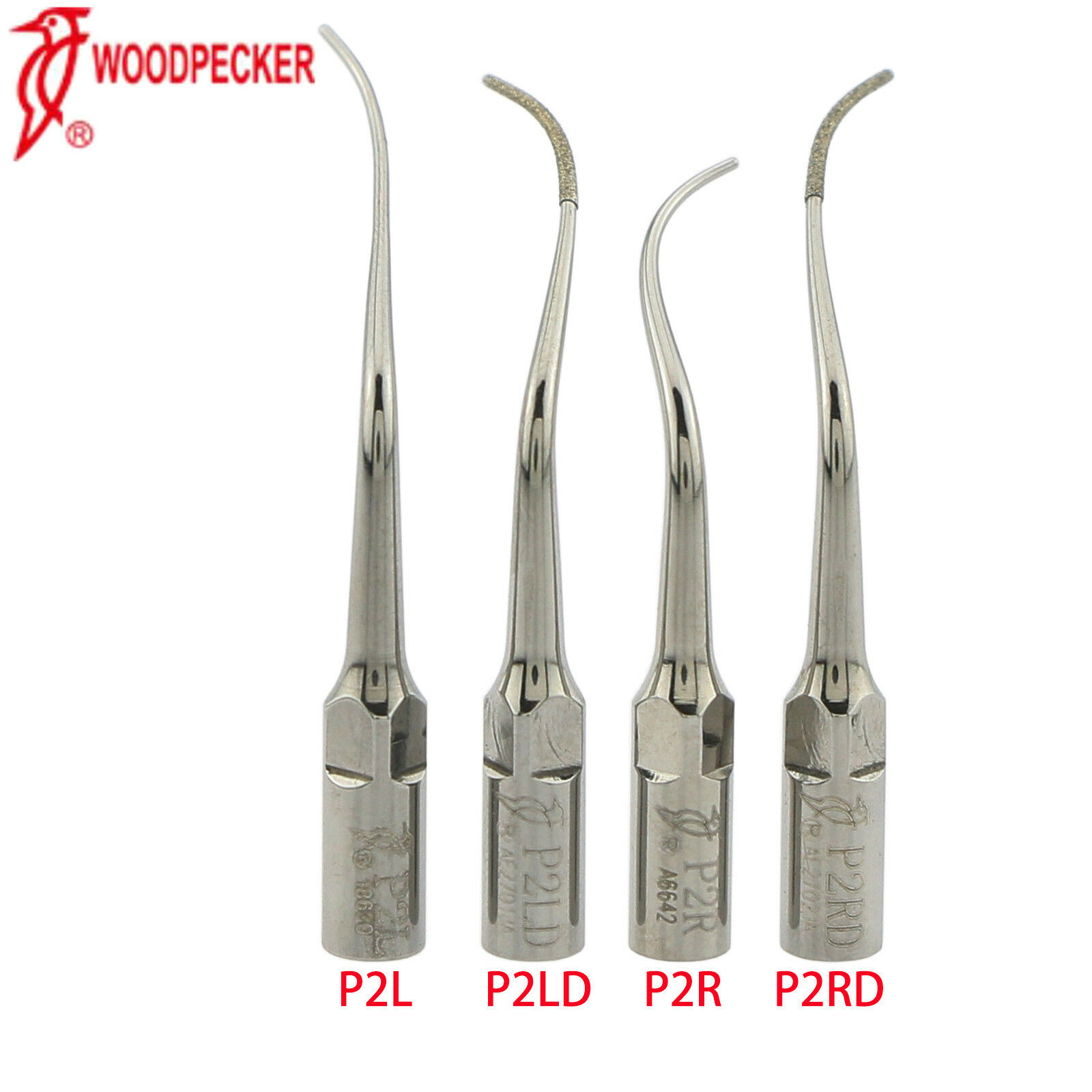 Woodpecker Pontas de ultrassom periodontia P2L P2R P2LD P2RD compatível com EMS UDS