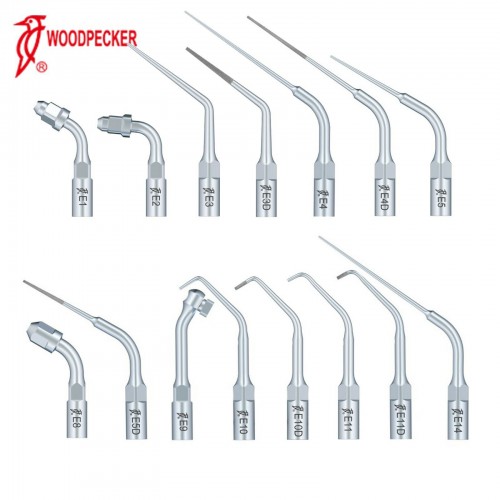 10Pcs Woodpecker Ponta de Ultrassom para Scaler Endodontia E1 E2 E3 E3D E4 E4D E5 E5D E8 E9 E10D E11 E11D E14 Compatível com EMS