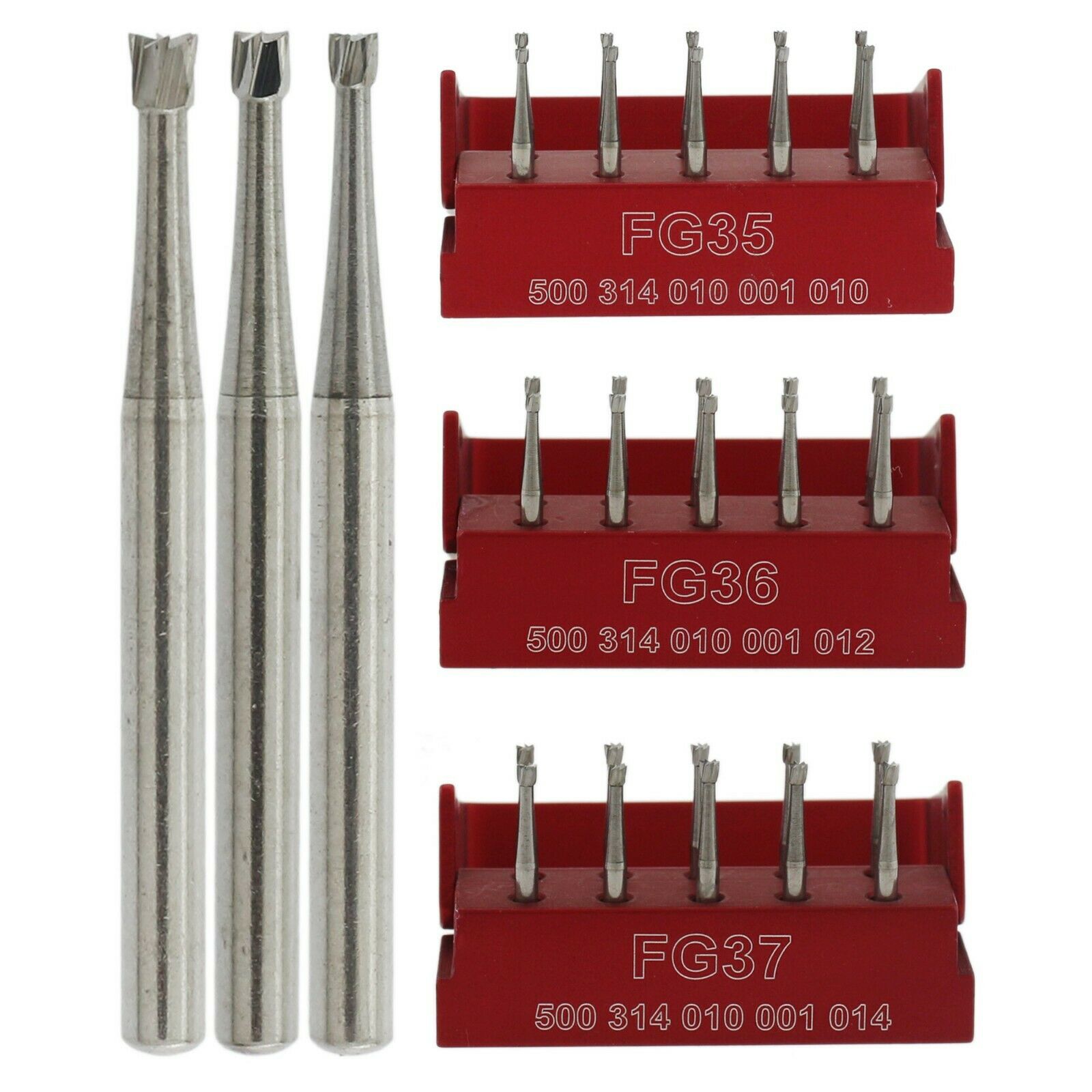 10Pcs SBT Brocas dentais de metal duro com cone de fricção em cone invertido de 1,6 mm para meio-oeste FG 35 36 37