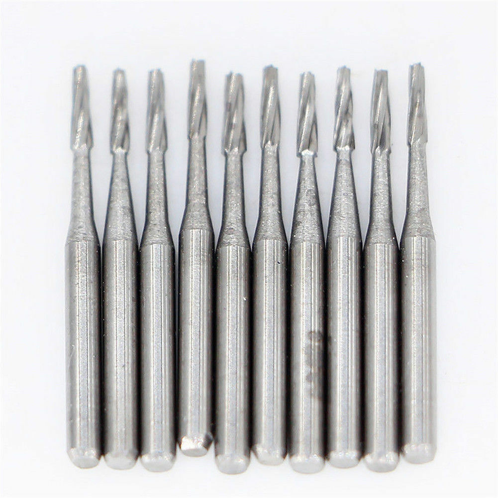 50 x Brocas dentais de carboneto FG168/169/170/171/172/169L/170L/171L para peça de mão HP