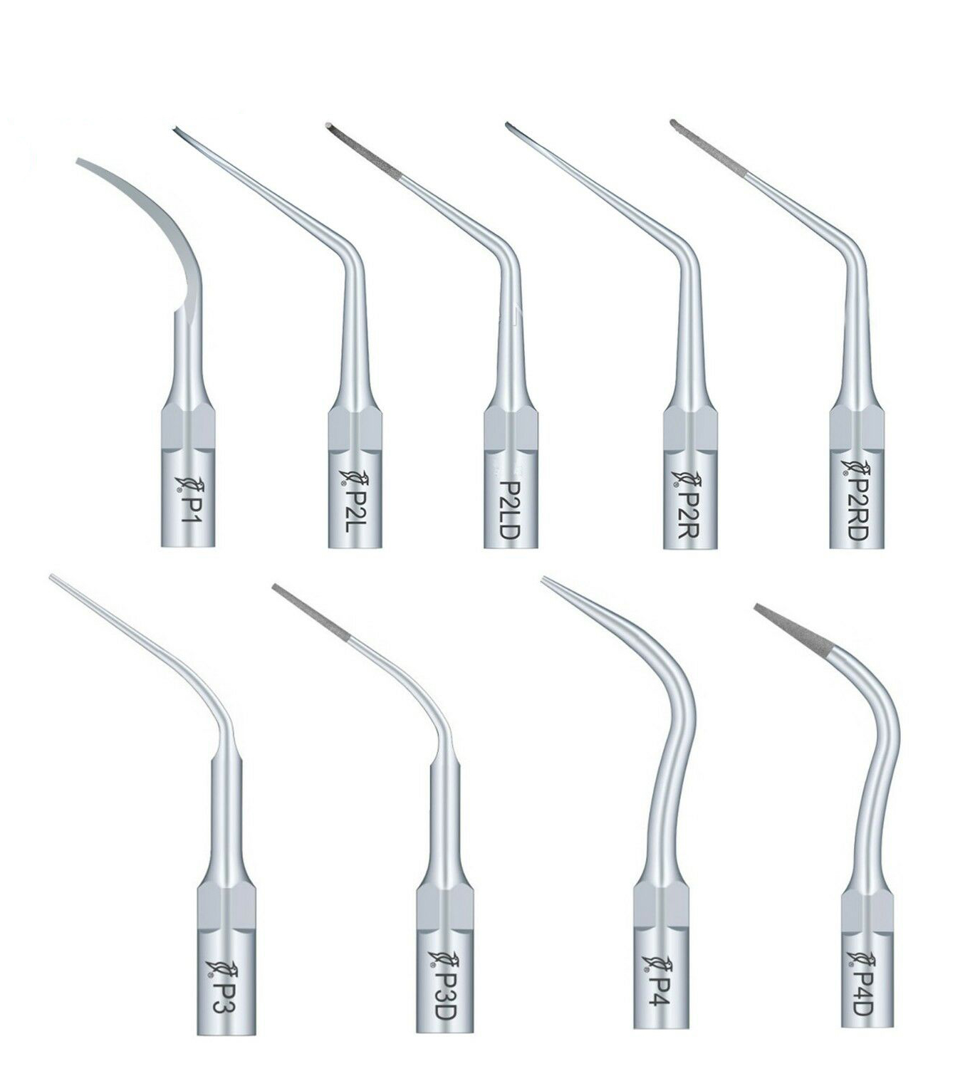 10Pcs Woodpecker Pontas para Ultrassom Periodontia P1 P2L P2R P2LD P2RD P3 P3D P4 P4D compatível com EMS