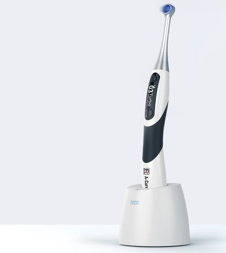 Refine A-Cure Plus Fotopolimerizadora LED sem fio para odontologia com medidor de luz e detecção de cárie