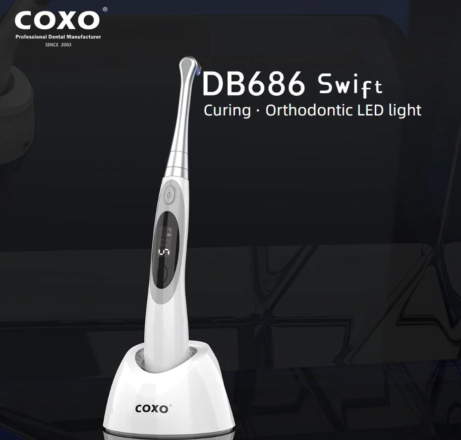 YUSENDENT COXO DB-686 Swift Fotopolimerizadora de LED ortodôntica odontológica com detecção de cárie