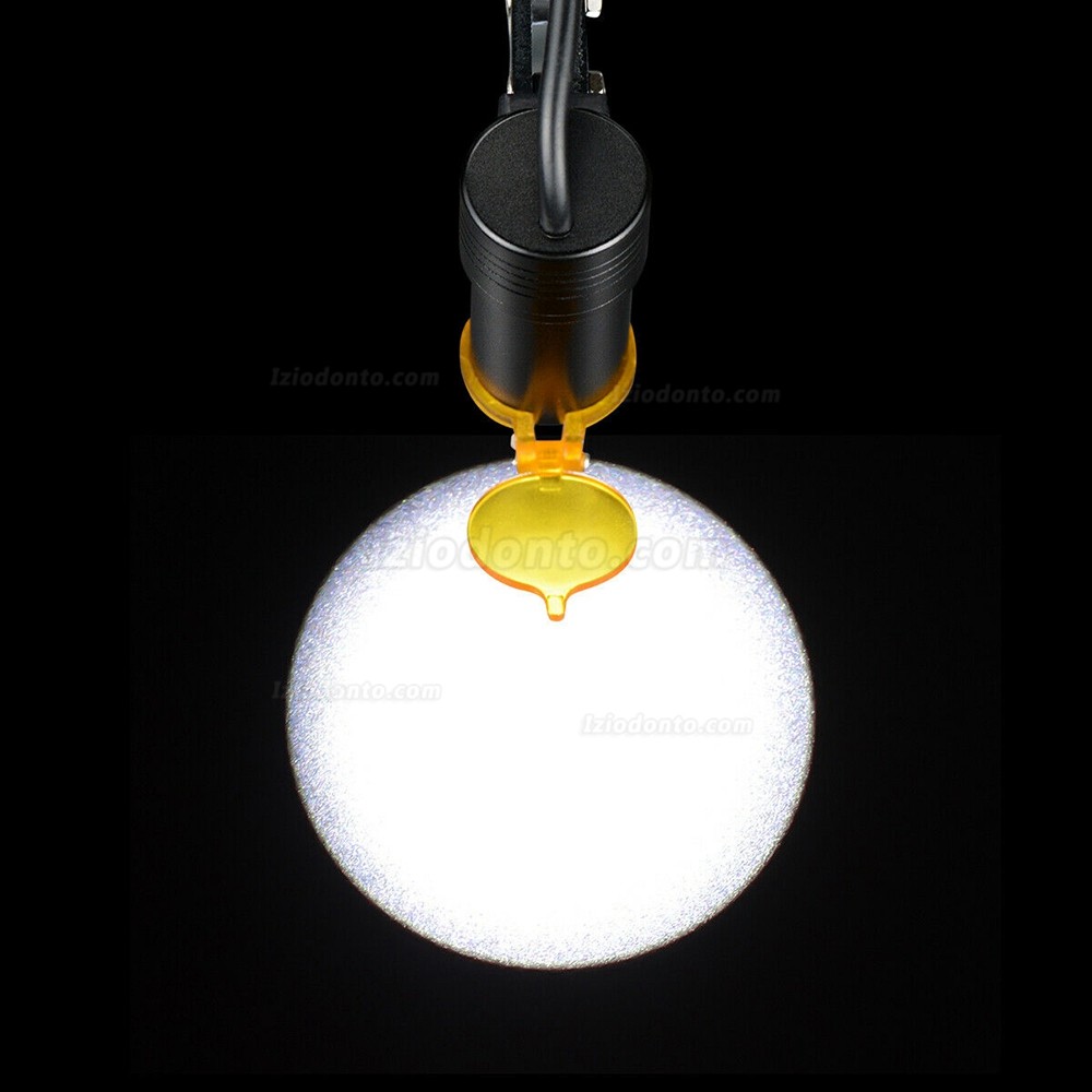 Dental 3.5X lupas binoculares  + 5W LED Fotoforo Cirurgico com Filtro + Caixa de Alumínio