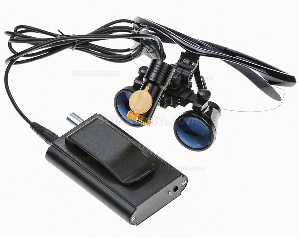 Dental 5W LED Fotoforo Cirurgico com filtro e prendedor de cinto + lupa binocular 3,5X Dental 5W LED Fotoforo Cirurgico com filtro e prendedor de cinto + lupa binocular 3,5X