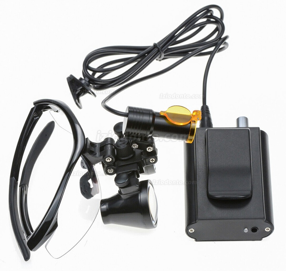 Dental 5W LED Fotoforo Cirurgico com filtro e prendedor de cinto + lupa binocular 3,5X Dental 5W LED Fotoforo Cirurgico com filtro e prendedor de cinto + lupa binocular 3,5X