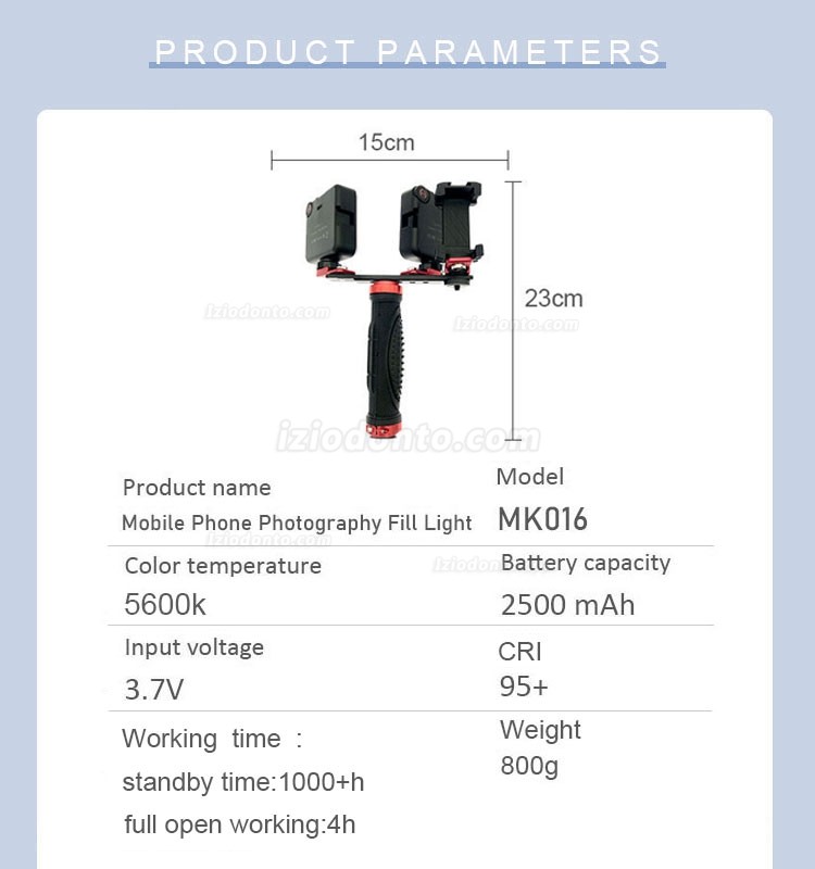 Luz de preenchimento para fotografia odontológica flash para fotografia odontológica para celular