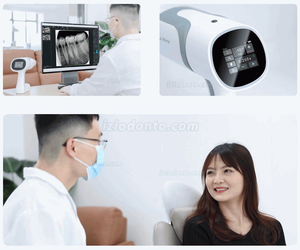 Woodpecker Ai Ray Máquina portátil de raio X dental tela sensível ao toque