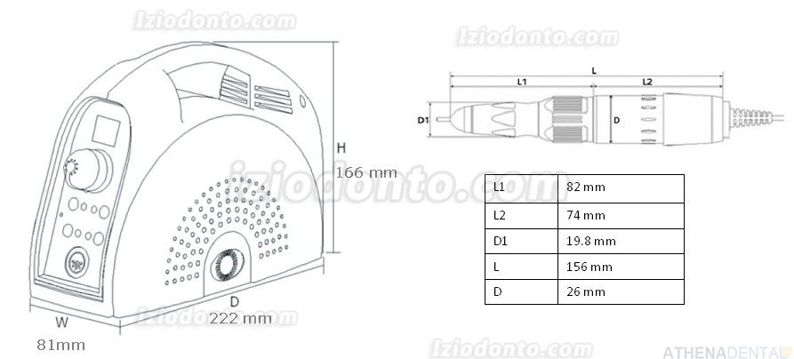 AnyXing MD300 Micro Motor III 45.000 RPM