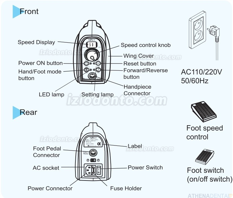 AnyXing MD300 Micro Motor III 45.000 RPM