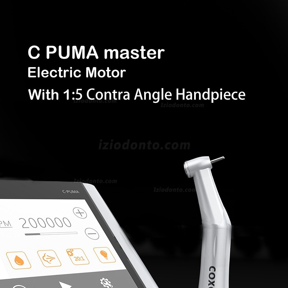 YUSENDENT COXO C PUMA Master Motor endodôntico elétrico dental com peça de mão contra ângulo 6:1 e 1:5