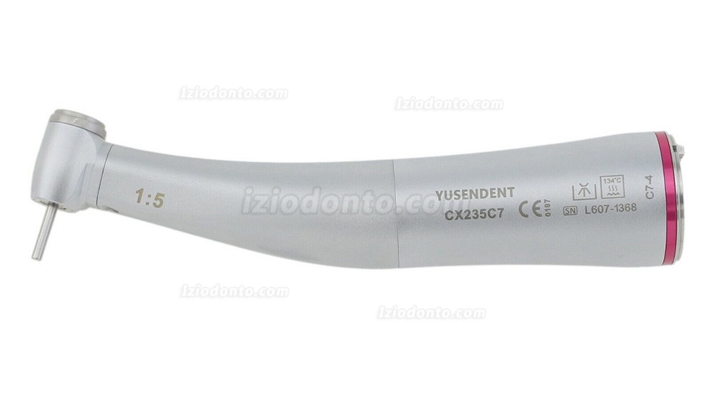 YUSENDNET COXO Dental 1:5 Contraângulo de Fibra Óptica Mini Cabeçote CX235C7-4