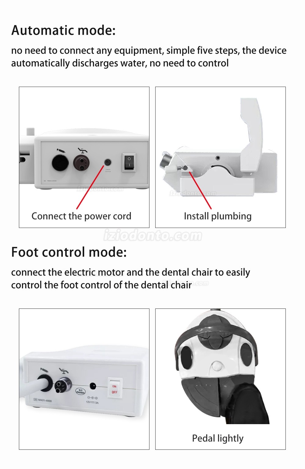 COXO CX265-76 Bomba peristáltica inteligente para abastecimento de água automático com motor elétrico odontológico