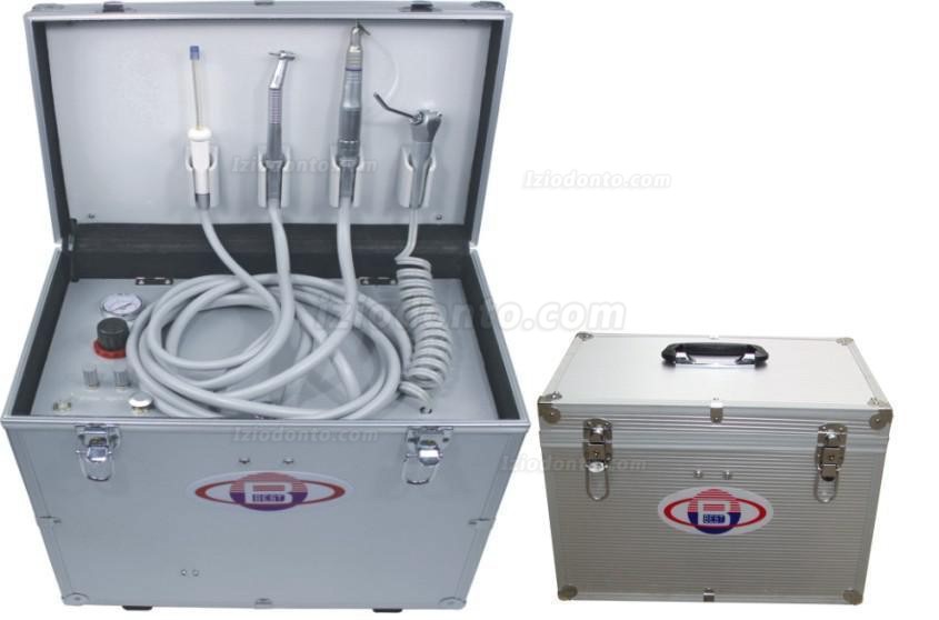 BD-402 Unidade odontológica portátil com compressor +sistema de sucção + seringa tríplice