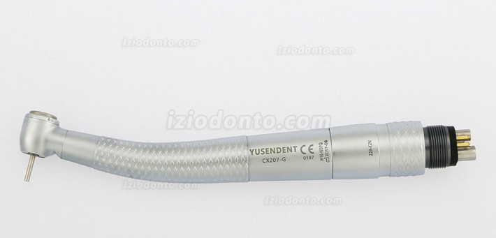YUSENDENT® COXO CX207-GN-PQ Fibra Óptica Turbina Odontológica Compatível com NSK  (com Acoplador x1 + Turbina x3)
