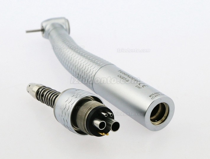 YUSENDENT® CX207-GS-PQ Dental Fibra Óptica Turbina Handpiece Sirona Compatível (Com Acoplador x1 + Turbina x3)