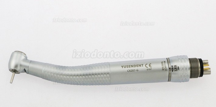 YUSENDENT® CX207-GS-PQ Dental Fibra Óptica Turbina Handpiece Sirona Compatível (Com Acoplador x1 + Turbina x3)