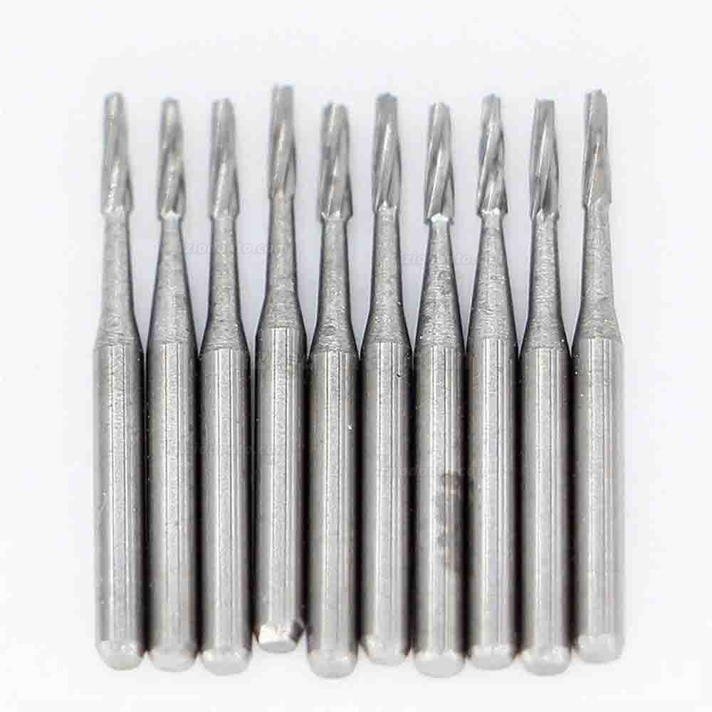 50 x Brocas dentais de carboneto FG168/169/170/171/172/169L/170L/171L para peça de mão HP