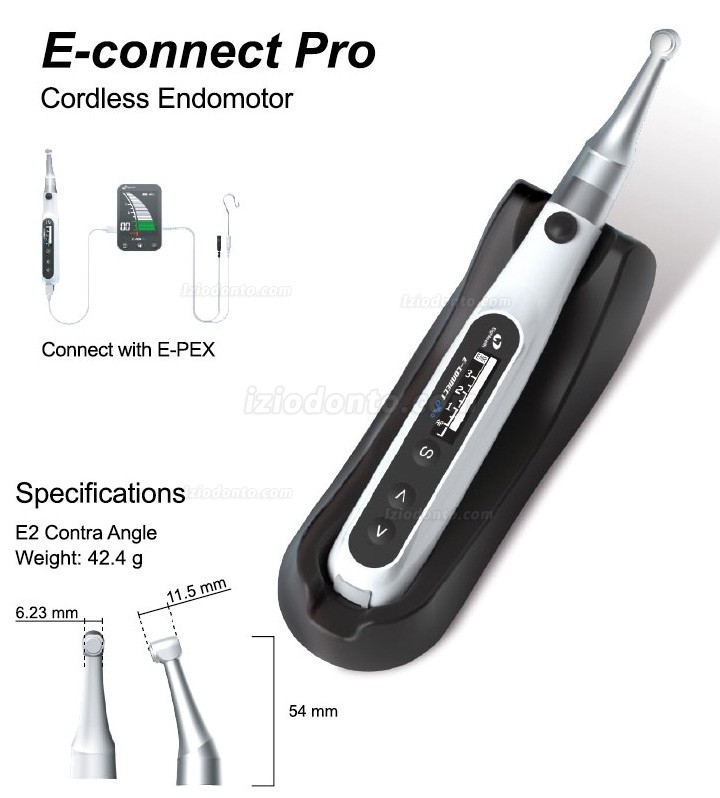 Eighteeth E-Connect Pro Motor endodôntico sem fio compatível com localizador de ápice E-PEX Pro