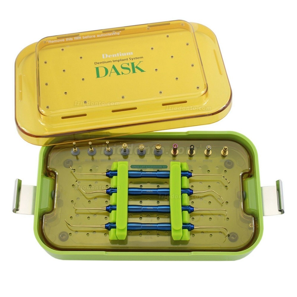 DASK Kit de instrumentos manuais para implante de implante de seio nasal e broca de elevação